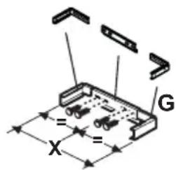 SMEG KSEV910X1 - Assembling the chimney flue support/bracket (3 parts): - 1