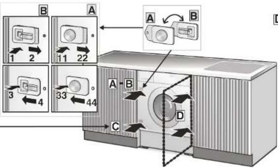 SMEG WDI16BA1 - ASSEMBLY INSTRUCTIONS FOR BUILT-IN WASHING MACHINES - 9