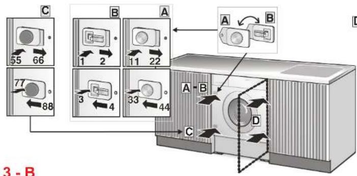 SMEG WMI16AAA1 - ASSEMBLY INSTRUCTIONS FOR BUILT-IN WASHING MACHINES - 8