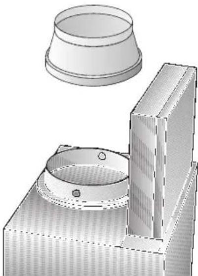 SIEMENS LC57970 - En caso de tubos de evacuacion con 120 mm de diametro: - 1