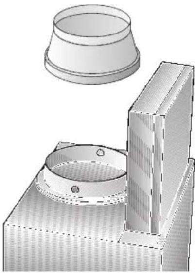 SIEMENS LC57970 - Anschluss Abluftrohr  120 mm: - 1