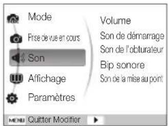 SAMSUNG ES30 - Acceder au menu des paramétres - 1