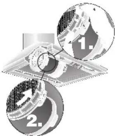 SIEMENS LC45650 - Montar el filtro: - 1