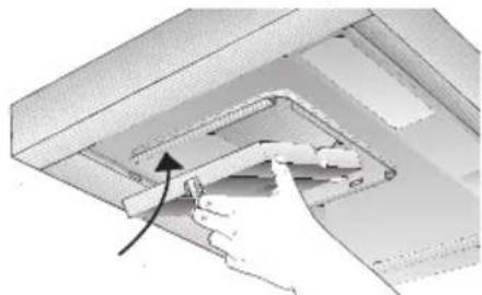 SIEMENS LC46950 - Inserting the filter: - 1