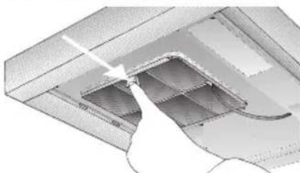 SIEMENS LC46950 - Removing the filter: - 1