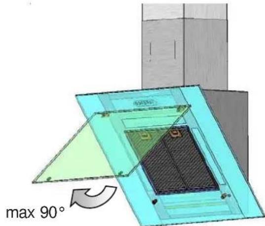 SIEMENS LC85K950 - Removing and inserting the metal grease filters: - 1