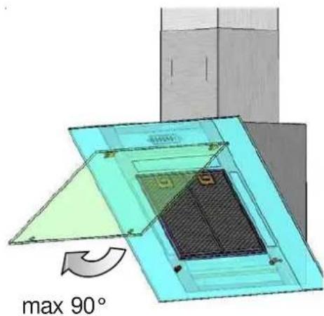 SIEMENS LC85K950 - Aus- und Einbauen der Metall-Fettfilter: - 1