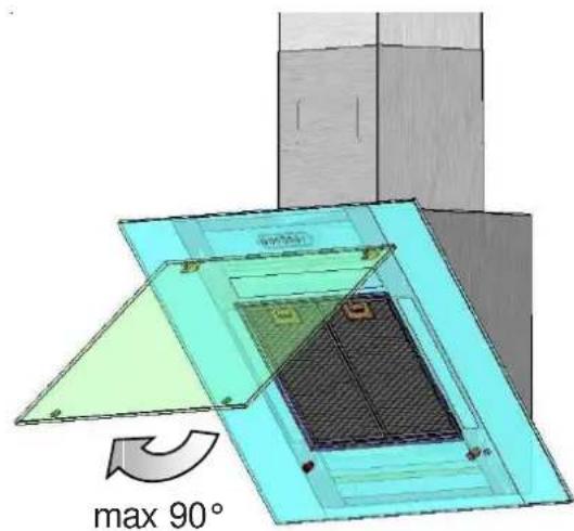 SIEMENS LC85K950 - Smontaggio e montaggio dei filtri metallici per grassi: - 1