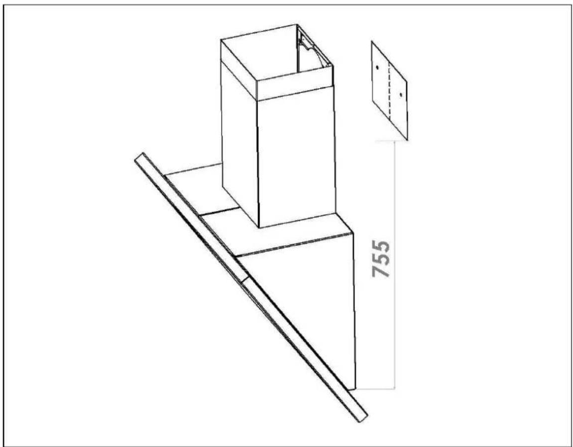 SIEMENS LC85K950 - Installation / Drilling template - 2