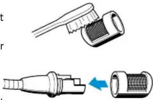 SENNHEISER HSP 4 - Cleaning the sound inlet basket - 1