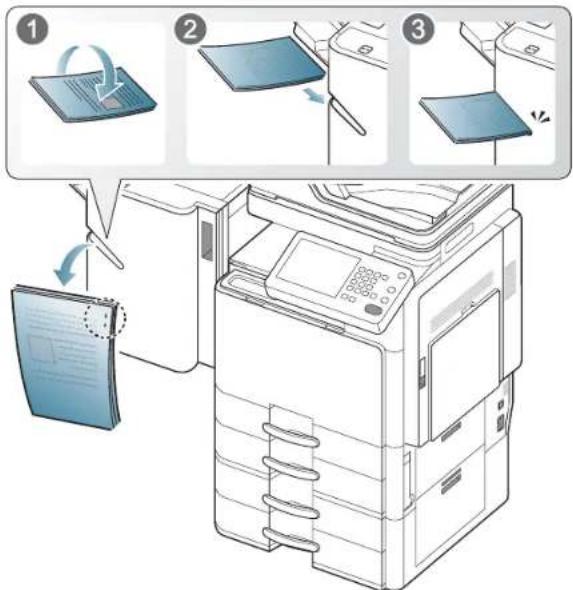 SAMSUNG SCX8030ND - Utilisation de l'agrafeuse manuelle - 3