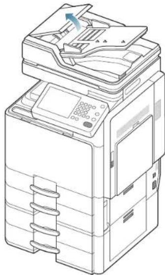 SAMSUNG SCX8030ND - Bourrage du papier d'origine devant le scanner - 2