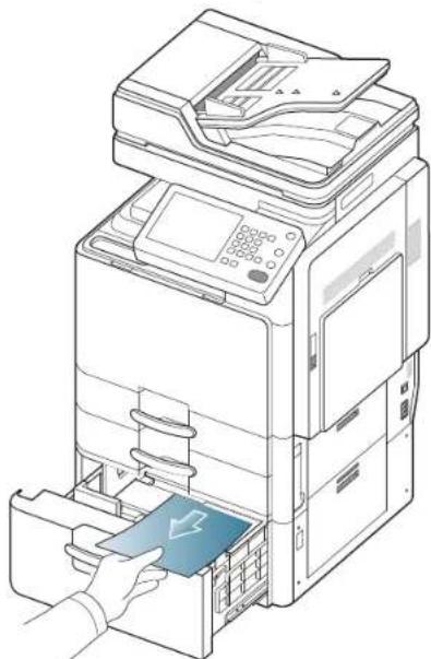 SAMSUNG SCX8030ND - Bourrage papier dans le chargeur haute capacité optionnel - 5