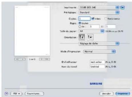 SAMSUNG SCX8030ND - Réglage de tâche - 1