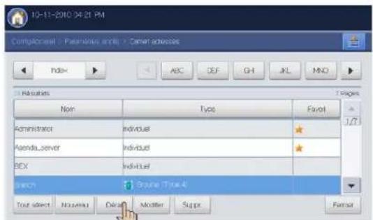 SAMSUNG SCX8030ND - Consulter le carnet d'adresses à la recherche d'une entrée - 1