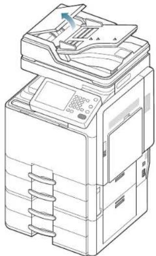 SAMSUNG SCX8030ND - Bourrage du papier d'origine dans la zone de sortie du scanner - 2