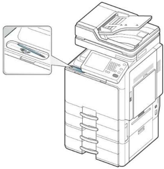 SAMSUNG SCX8030ND - Utilisation du support pour stylos et trombones - 1