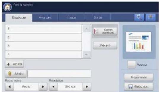 SAMSUNG SCX8030ND - Numérisation et envoi vers un serveur SMB/WEBDAV/FTP - 2