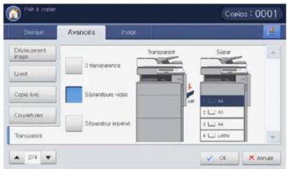 SAMSUNG SCX8030ND - Copie de transparents - 2