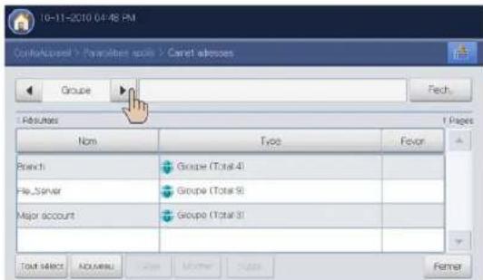 SAMSUNG SCX8030ND - Recherche d'une entrée dans le Carnet d'adresses - 3