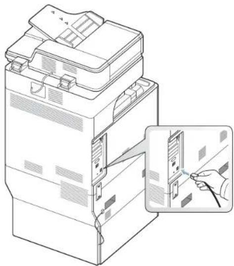 SAMSUNG SCX8030ND - Utilisation d'un câble réseau - 1