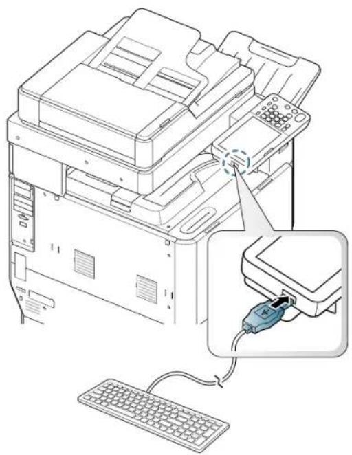 SAMSUNG SCX8030ND - Utilisation du clavier USB - 1