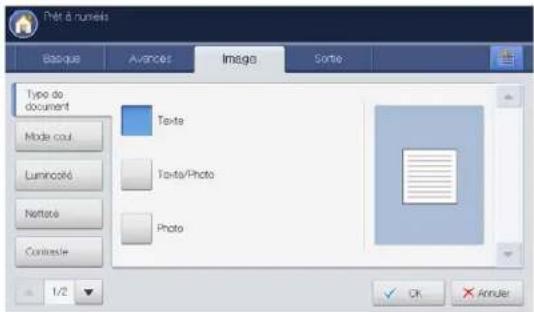 SAMSUNG SCX8030ND - Sélection du type des originaux - 1