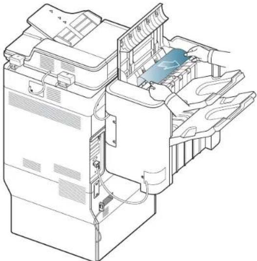 SAMSUNG SCX8030ND - Bourrage papier à la sortie du finisseur durant l'éjection vers le bac supérieur - 3