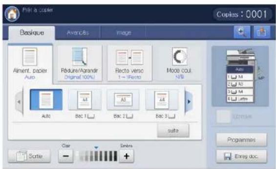 SAMSUNG SCX8030ND - Onglet Basique - 1