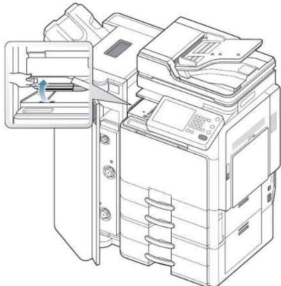 SAMSUNG SCX8030ND - Bourrage papier à l'entrée du mécanisme de livret (finisseur de livret 3 250 feuilles uniquement) - 3