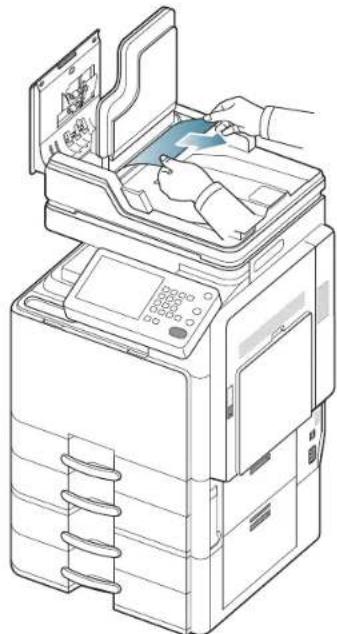 SAMSUNG SCX8030ND - Bourrage du papier d'origine lors de l'inversion du papier dans le scanner - 3