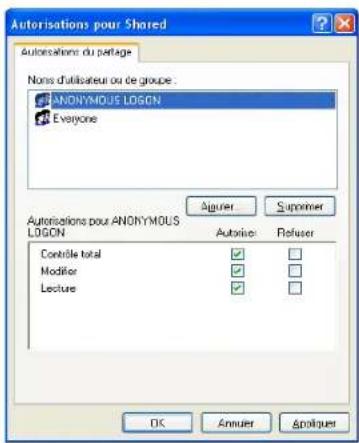 SAMSUNG SCX8030ND - Exemple de configuration de sécurité pour un utilisateur anonyme sur un serveur SMB - 6