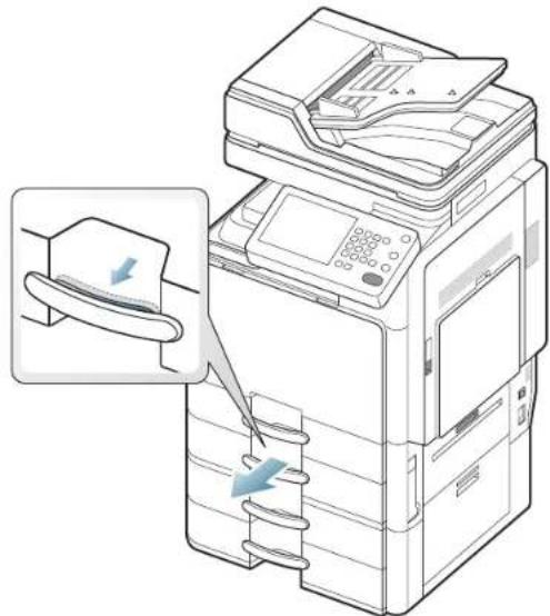 SAMSUNG SCX8030ND - Bourrage papier dans le bac 2 - 4
