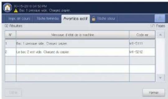 SAMSUNG SCX8030ND - Avertiss actif - 1