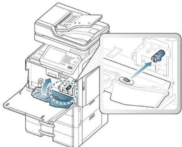 SAMSUNG SCX8030ND - Nettoyage du bâtonnet pour la poussière de papier et du chargeur de l'unité d'imagerie - 9