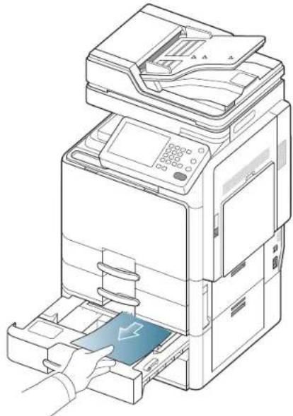SAMSUNG SCX8030ND - Bourrage papier dans le bac 3 - 5