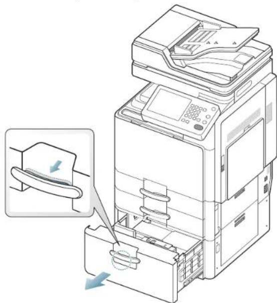 SAMSUNG SCX8030ND - Bourrage papier dans le chargeur haute capacité optionnel - 4