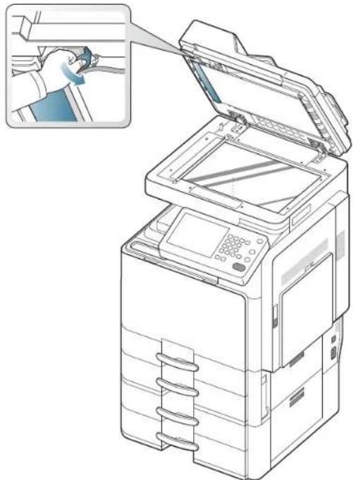 SAMSUNG SCX8030ND - Bourrage du papier d'origine dans le scanner - 5
