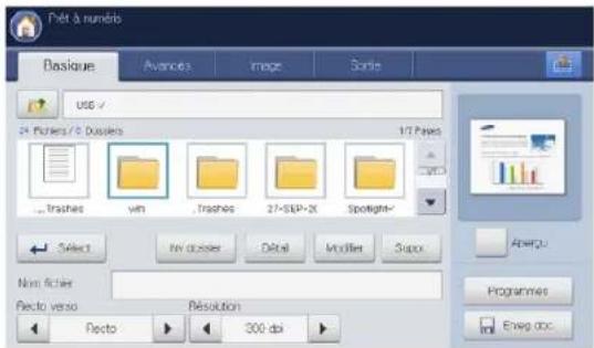 SAMSUNG SCX8030ND - Numérisation vers un dispositif de mémoire USB - 2
