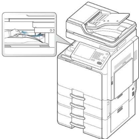 SAMSUNG SCX8030ND - Bourrage papier dans la zone de sortie (bourrage sortie face vers le bas) - 2