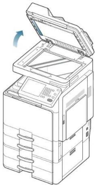 SAMSUNG SCX8030ND - Bourrage du papier d'origine devant la trajectoire recto/verso du scanner - 5