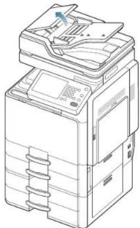SAMSUNG SCX8030ND - Bourrage du papier d'origine devant la trajectoire recto/verso du scanner - 2