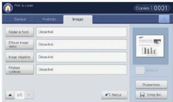 SAMSUNG SCX8030ND - Onglet Image - 2