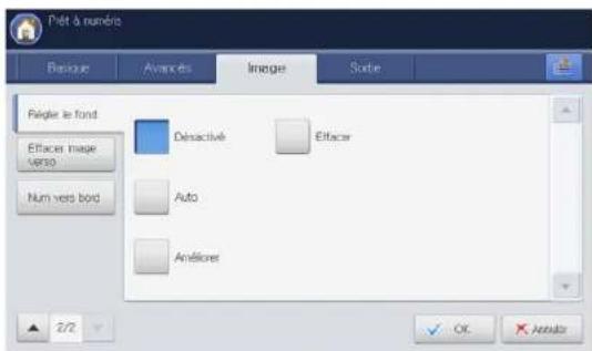 SAMSUNG SCX8030ND - Réglage de l'arrière-plan - 2