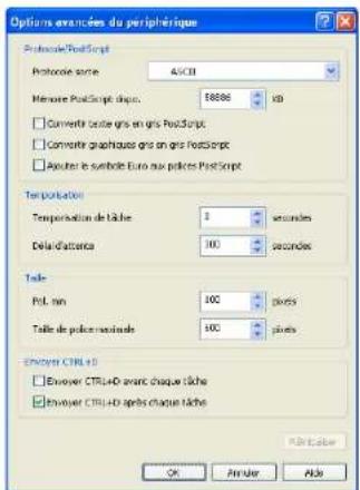 SAMSUNG SCX8030ND - Paramétrage des options de périphérique - 2