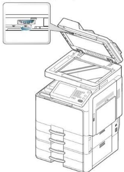 SAMSUNG SCX8030ND - Bourrage du papier d'origine dans la zone de sortie recto/verso du scanner - 6