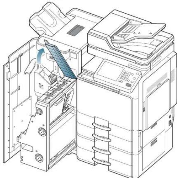 SAMSUNG SCX8030ND - Bourrage papier à l'intérieur du mécanisme de livret (finisseur de livret 3 250 feuilles uniquement) - 4