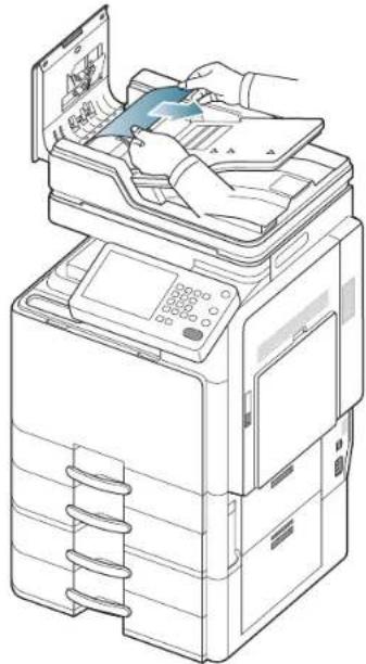 SAMSUNG SCX8030ND - Bourrage du papier d'origine dans le scanner - 3