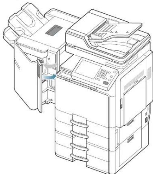 SAMSUNG SCX8030ND - Bourrage papier à l'intérieur du pont du finisseur - 4