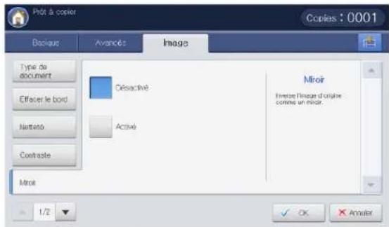 SAMSUNG SCX8030ND - Copie en image miroir - 1